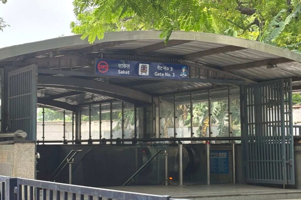 Saket Metro Station Gate No 3
