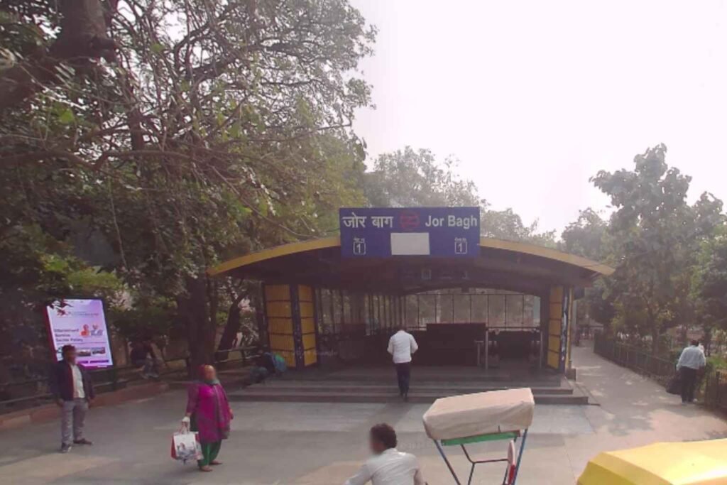 jor bagh metro station gate no 1